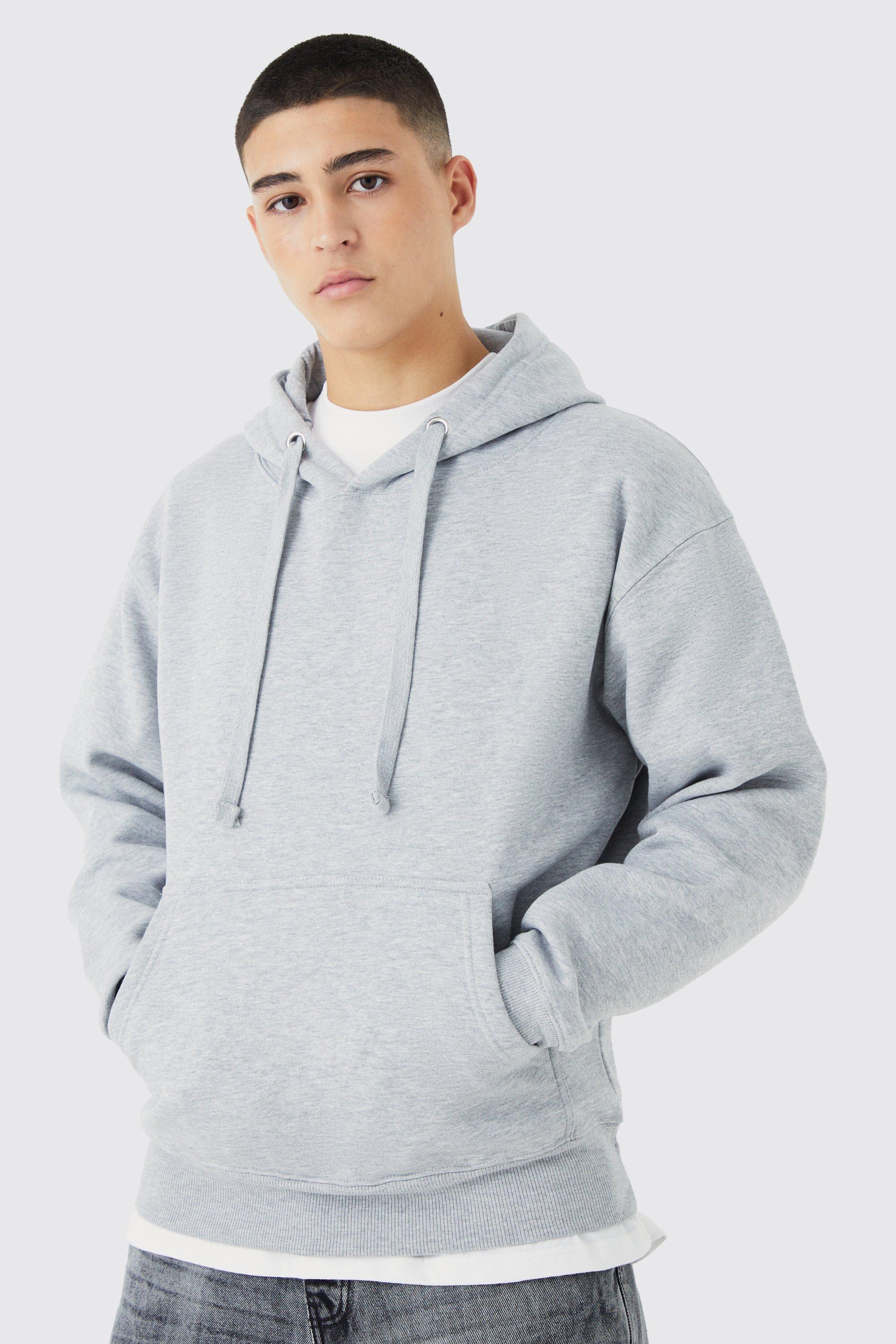 Boohooman hoodie grey hot sale